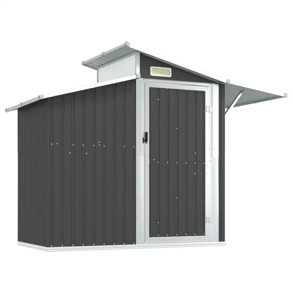 Garden Shed Anthracite 270x130x208.5 cm Galvanised Steel 316244