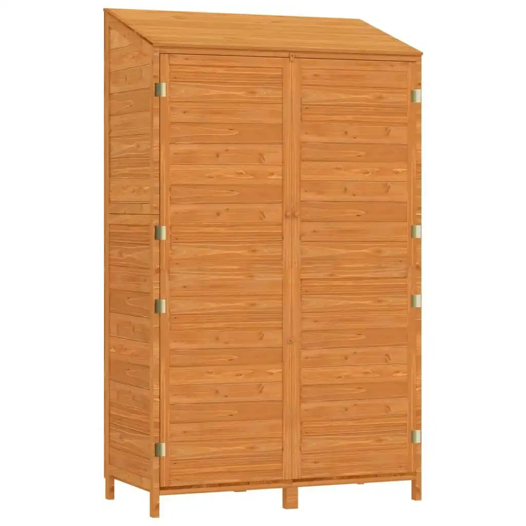 Garden Shed Brown 102x52x174.5 cm Solid Wood Fir 152193