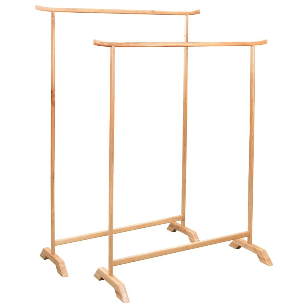 Clothes Racks 2 pcs Solid Oak Wood 247047