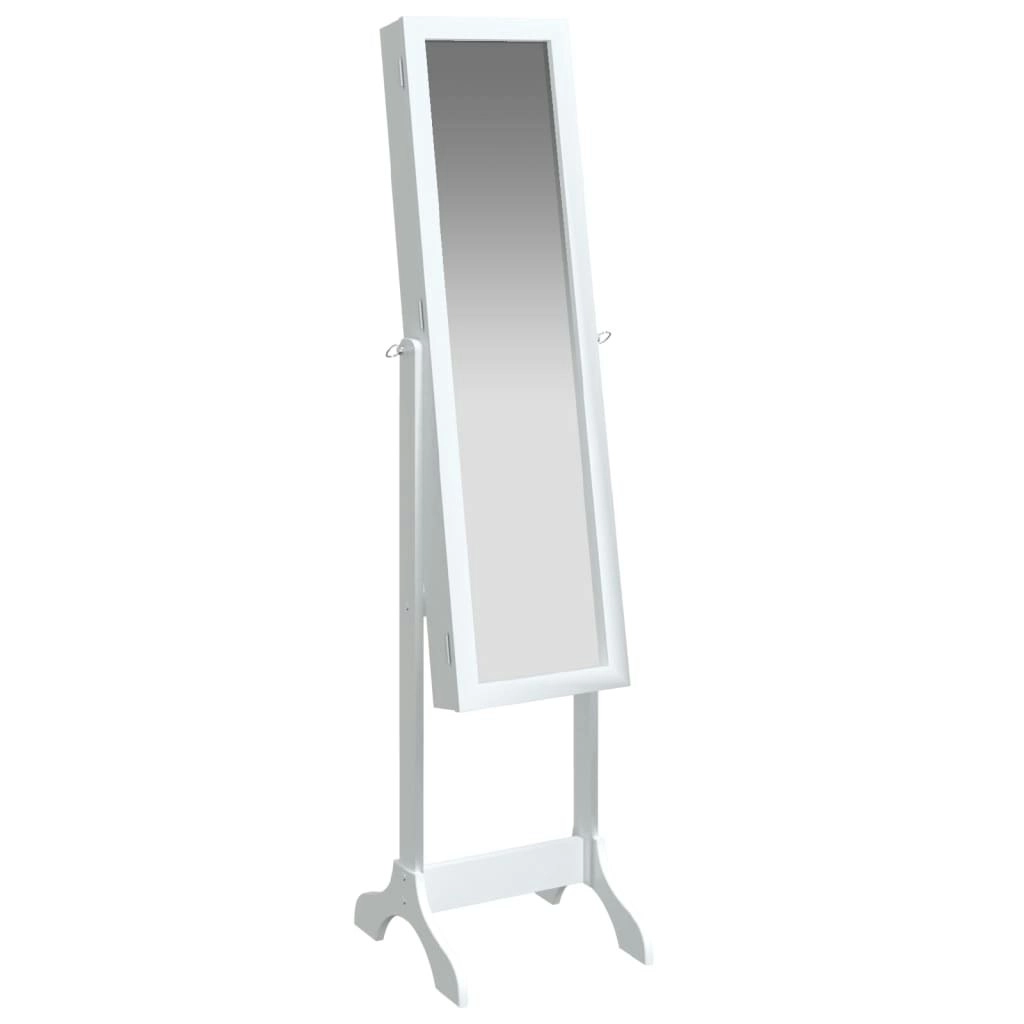 Free-Standing Mirror White 34x37x146 cm 351763