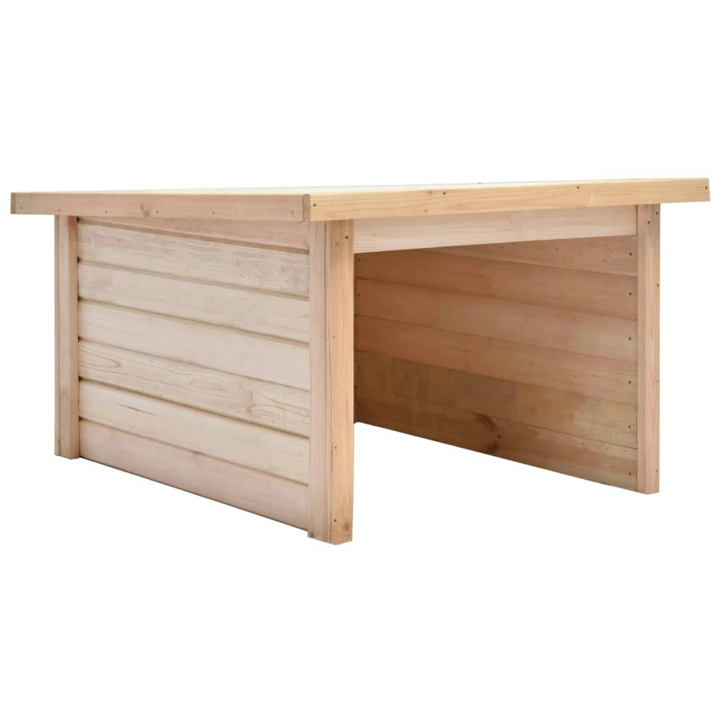 Lawn Mower Garage 92x104x59.5 cm Solid Pine Wood 19 mm 45442