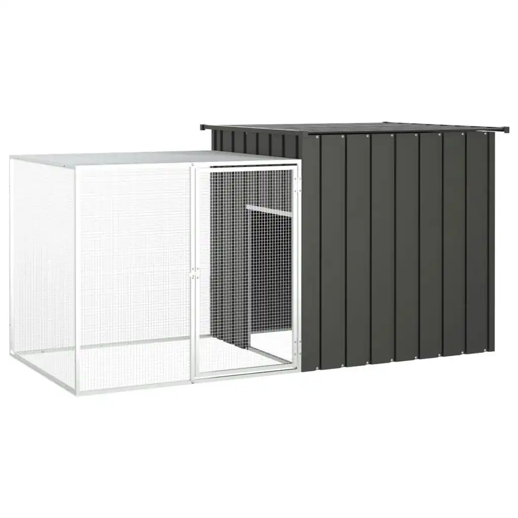 Chicken Cage Anthracite 200x91x100 cm Galvanised Steel 171544