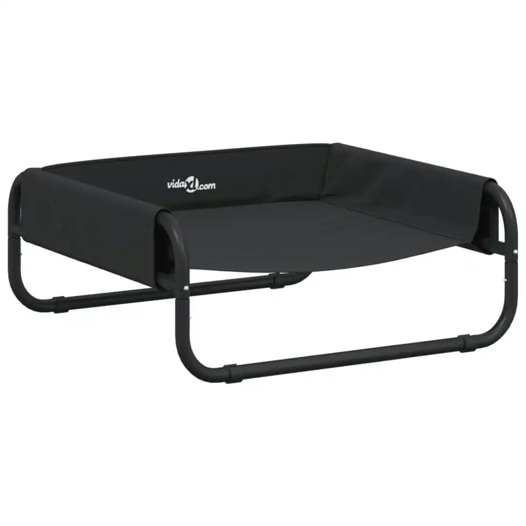 Elevated Dog Bed Anthracite Oxford Fabric and Steel 172600