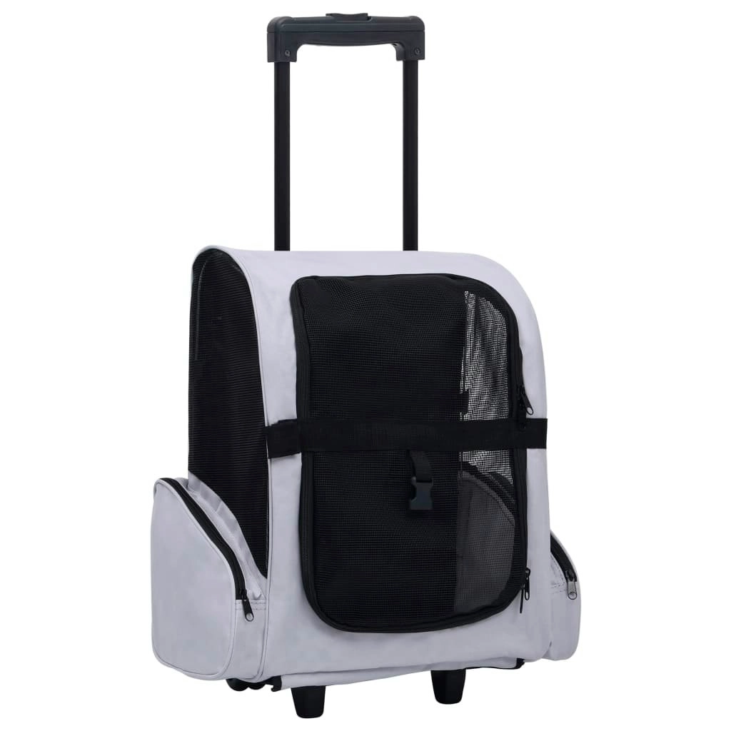 Foldable Multipurpose Pet Trolley Grey 171020