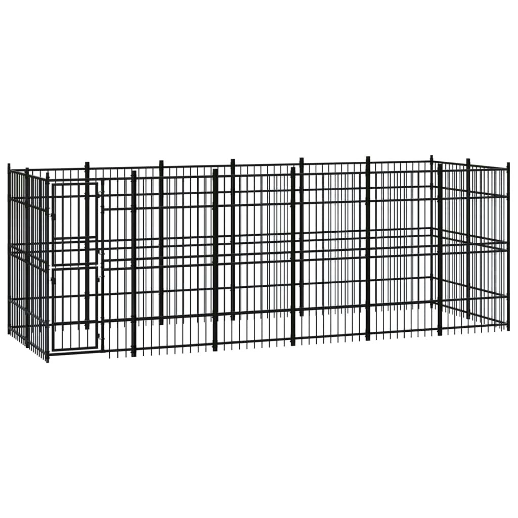 Outdoor Dog Kennel Steel 11.06 mÂ² 3097960