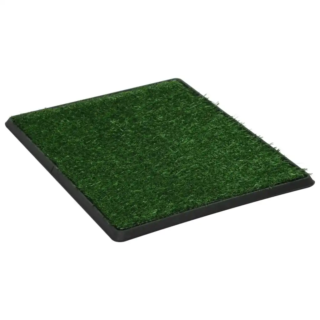 Pet Toilet with Tray & Faux Turf Green 64x51x3 cm WC 170768