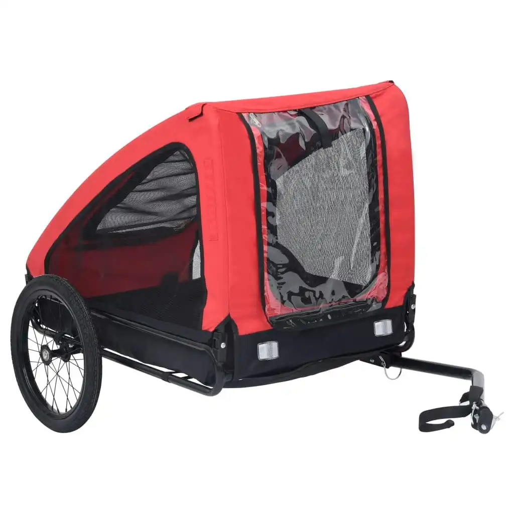 Pet Bike Trailer Red and Black 92594