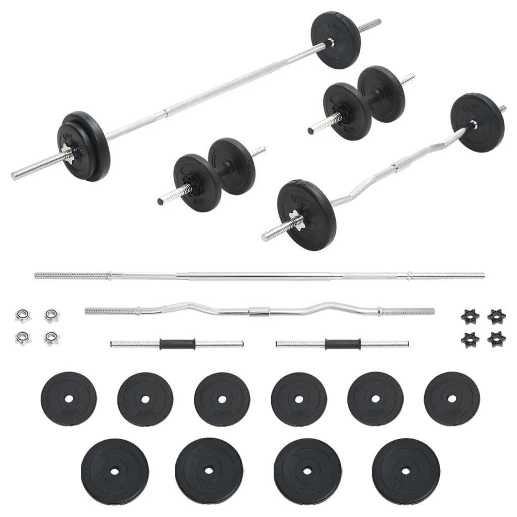 Barbell and Dumbbell Set 30 kg 93588