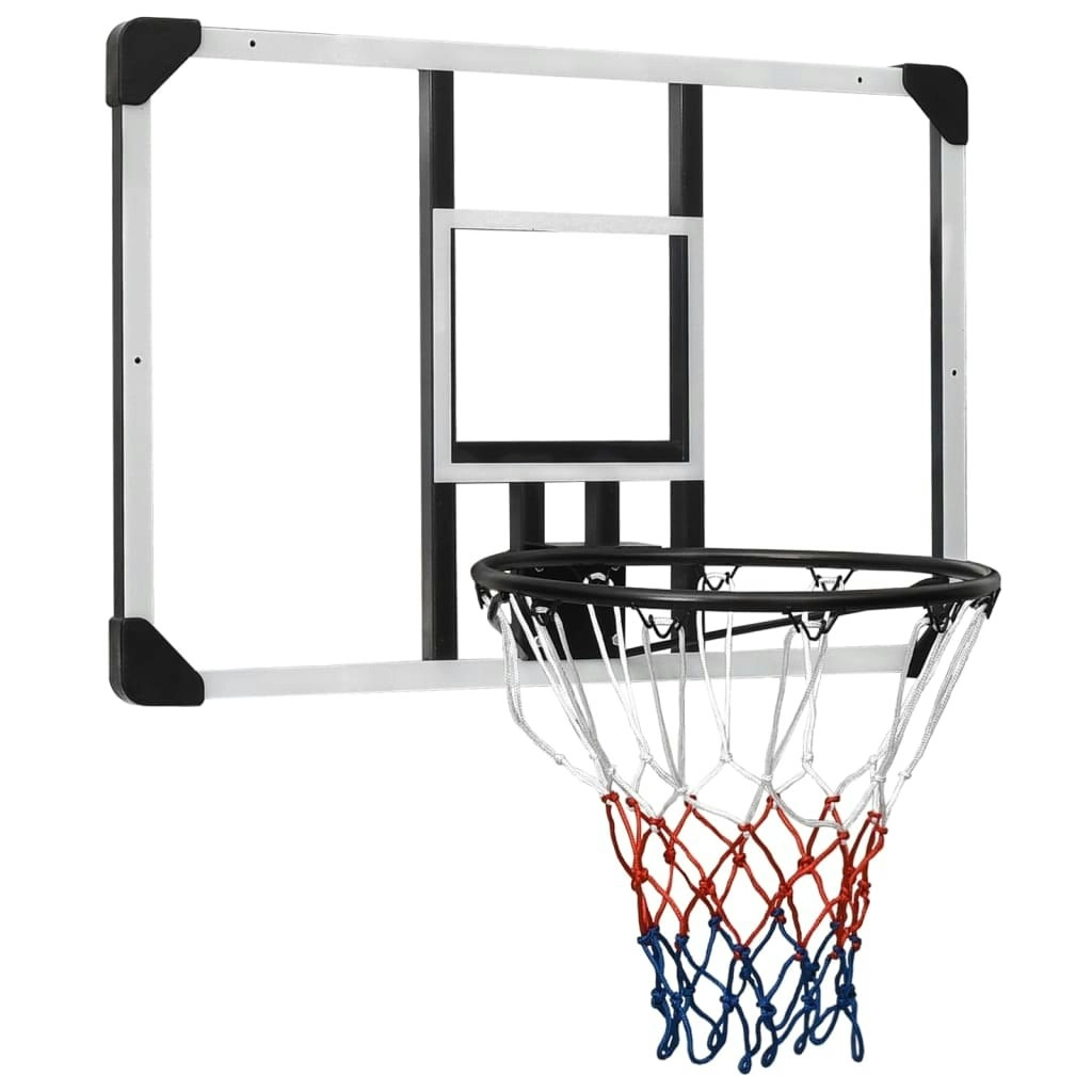 Basketball Backboard Transparent 90x60x2.5 cm Polycarbonate 93669