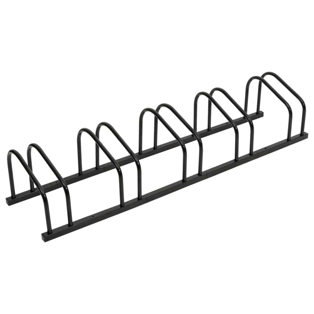 Bike Rack for 5 Bikes Black Steel 154425