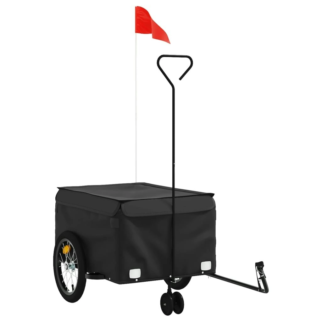 Bike Trailer Black 45 kg Iron 94108