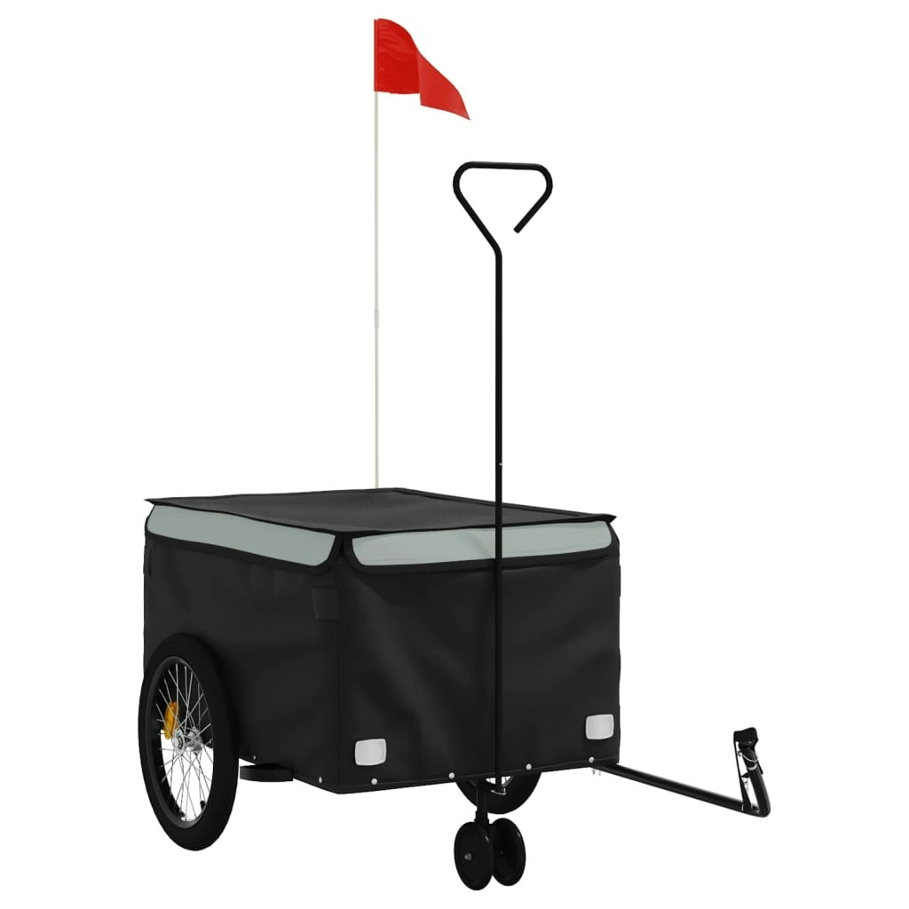 Bike Trailer Black and Grey 45 kg Iron 94112