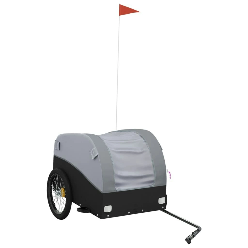 Bike Trailer Black and Grey 45 kg Iron 94133