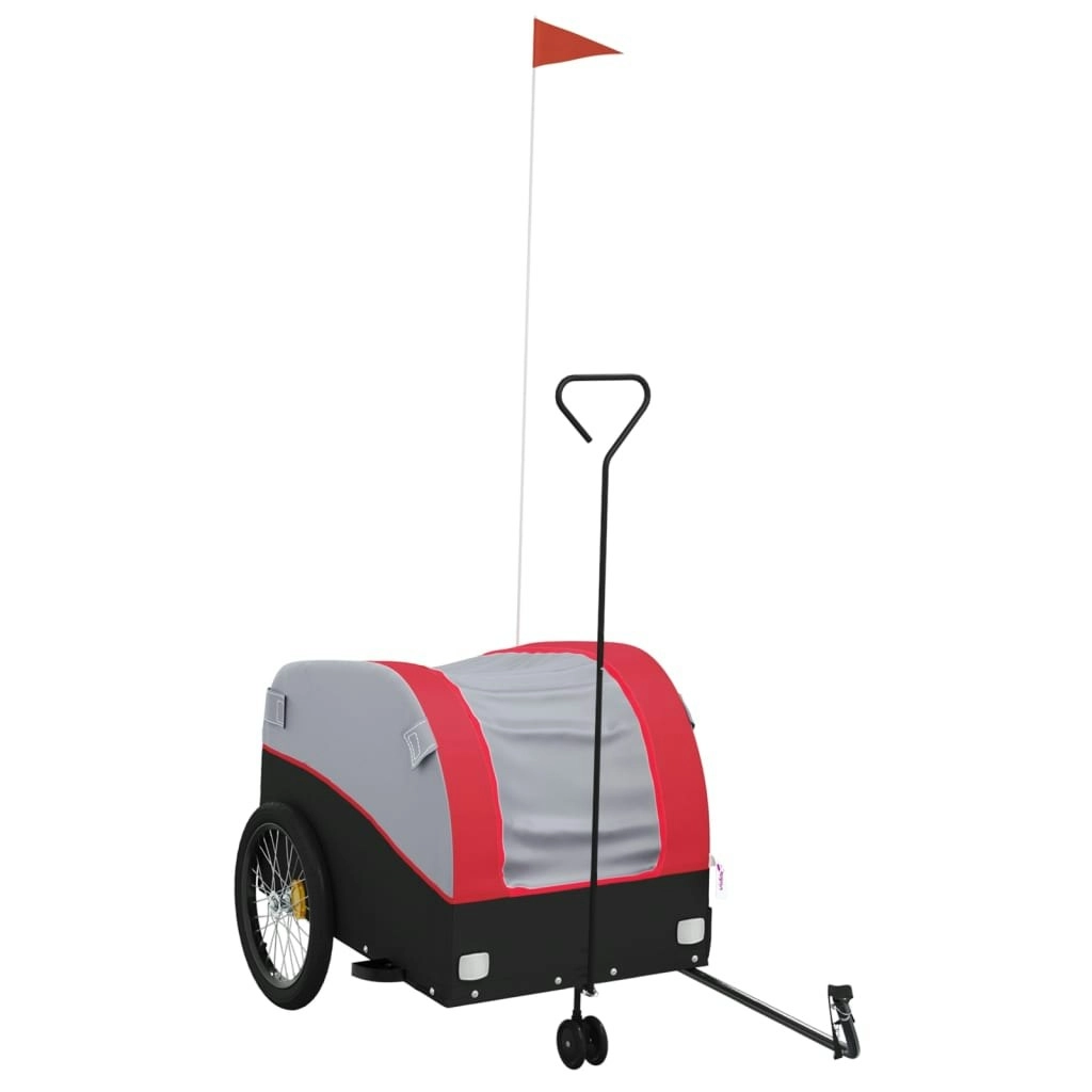 Bike Trailer Black and Red 45 kg Iron 94146