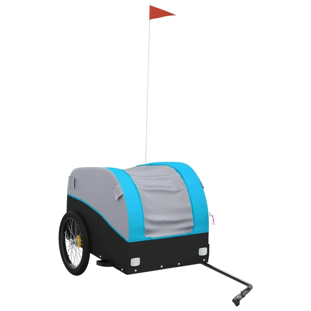 Bike Trailer Black and Blue 45 kg Iron 94135