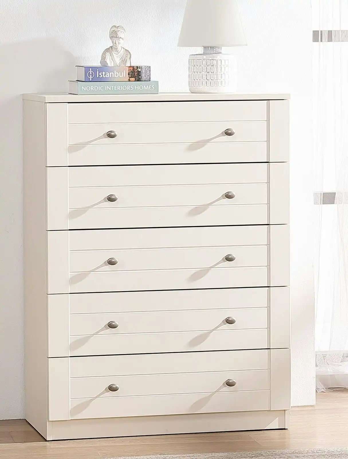 Harriet 5 Drawer Tallboy