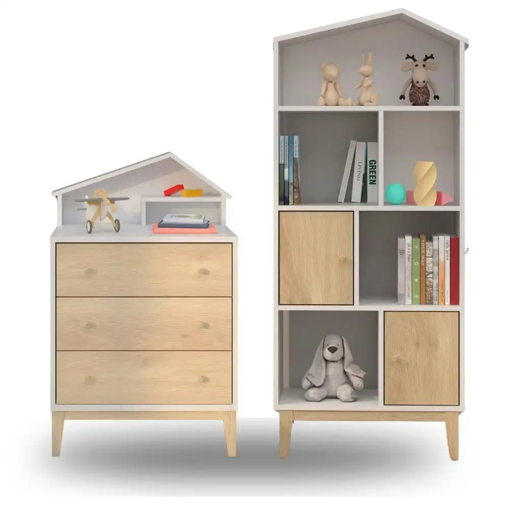 House Kid Chest of 3 Drawers +House Kid Display bookshelf