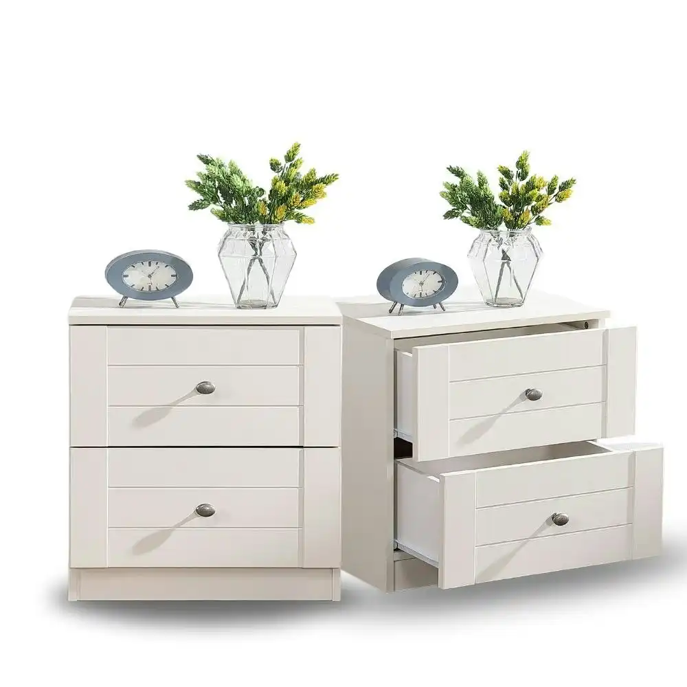 HARRIET BEDSIDE TABLE x 2 Cream Color