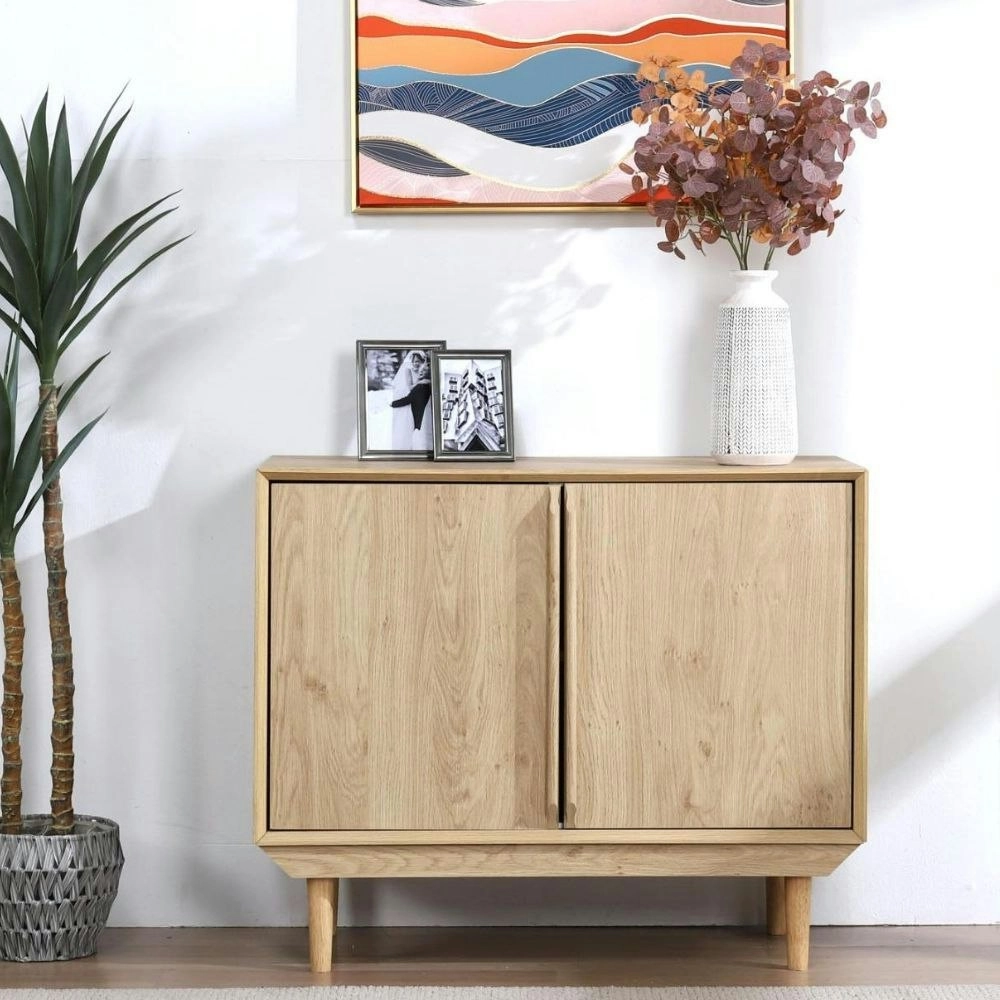 Swedish Compact Sideboard Buffet Cabinet | Stylish and Space-Saving Storage Solution