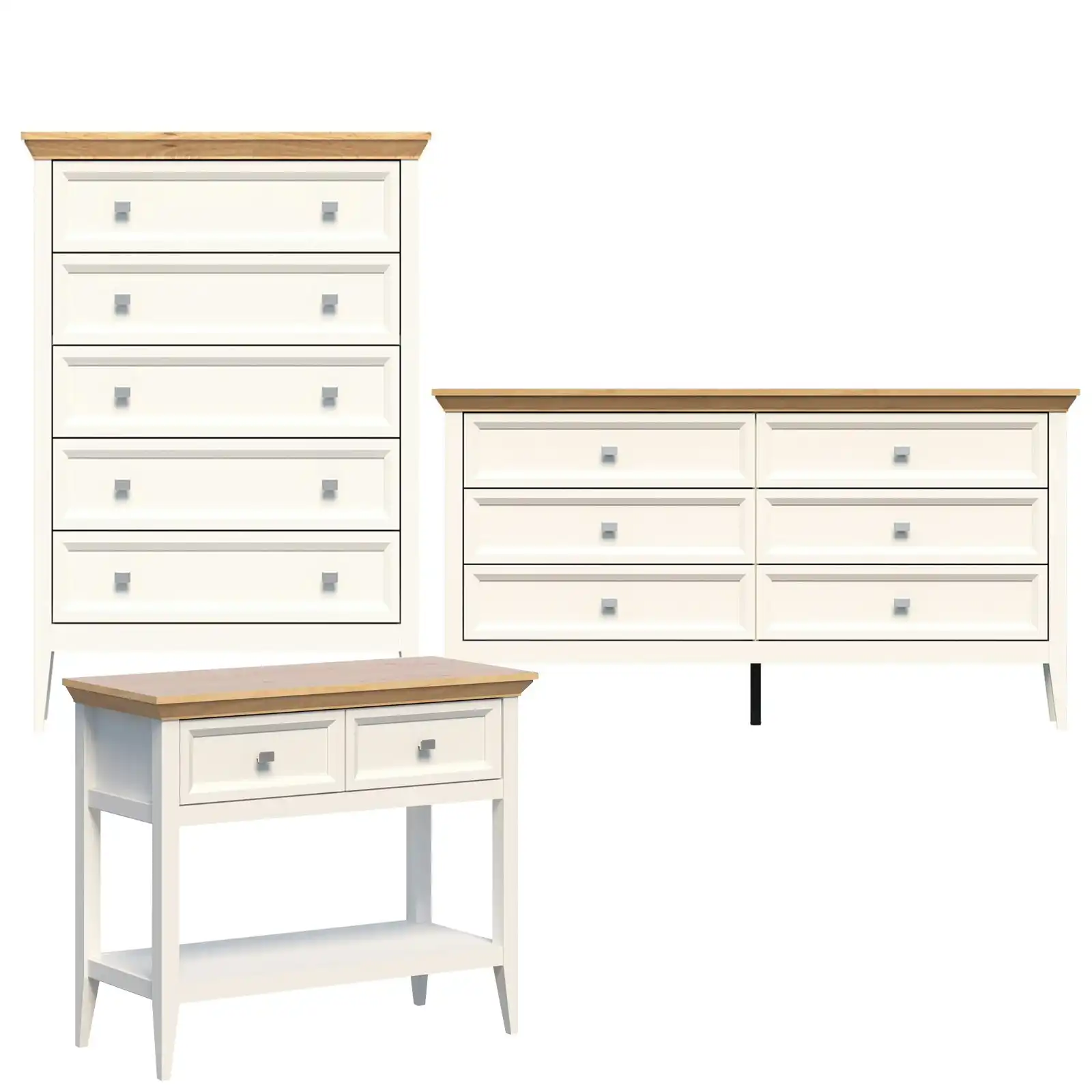 5 Chest of Drawers + 6 Chest Tallboy Dresser + Console Table