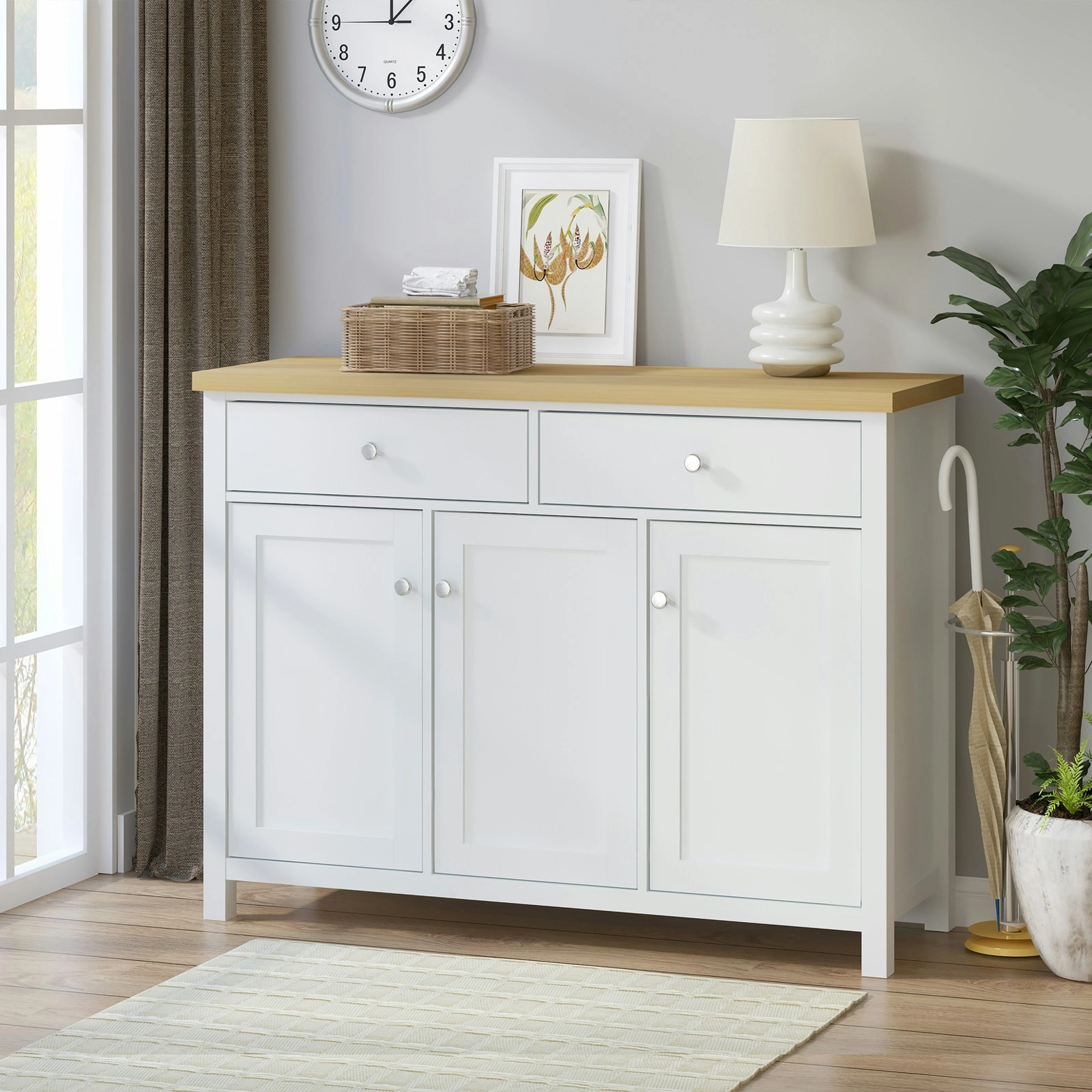 Cosmoliving 2 Drawers 3 Doors Buffet Sideboard