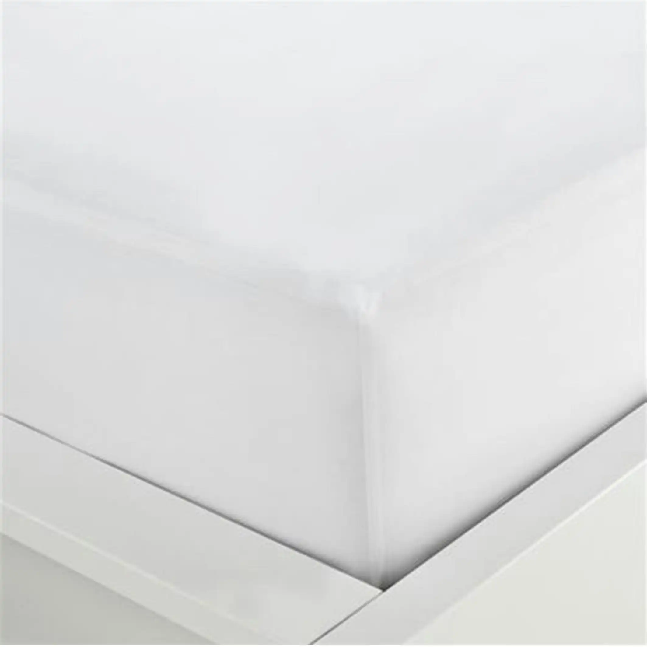 350TC Hotel Quality Plain White Fitted Sheet