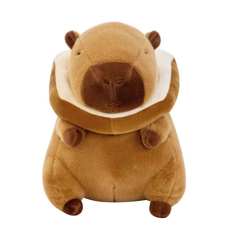 Super Cute Soft Fleece Toast Bread Capybara Plush Toy 50cm Brown