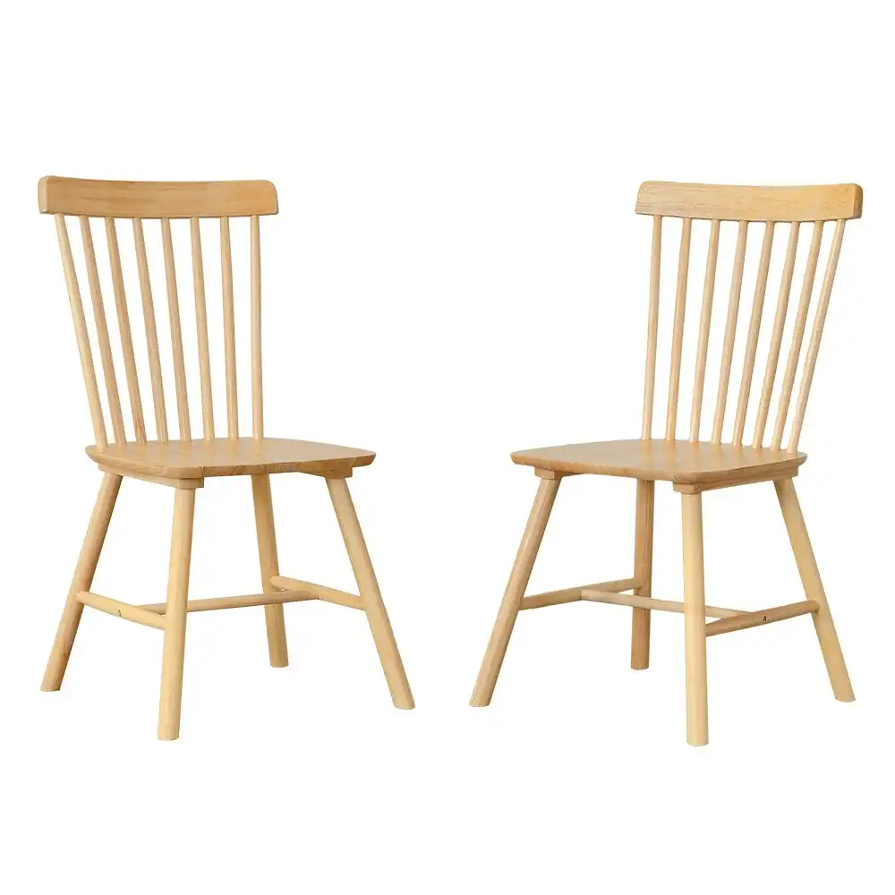 Furb Dining Chairs Set of 4 Soild Wood Accent Kitchen Chair Natural