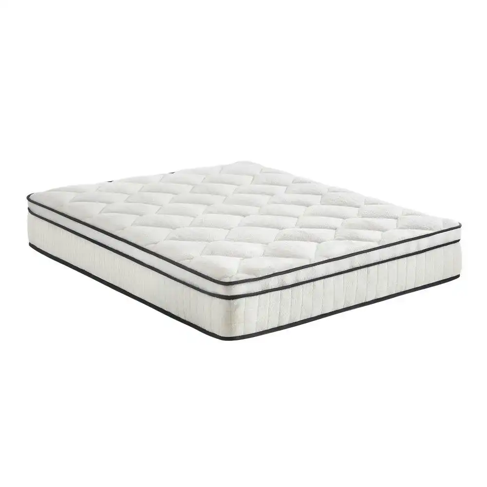 CARL Boucle Mattress Bed Pocket Spring Memory Foam Euro Top Medium Firm