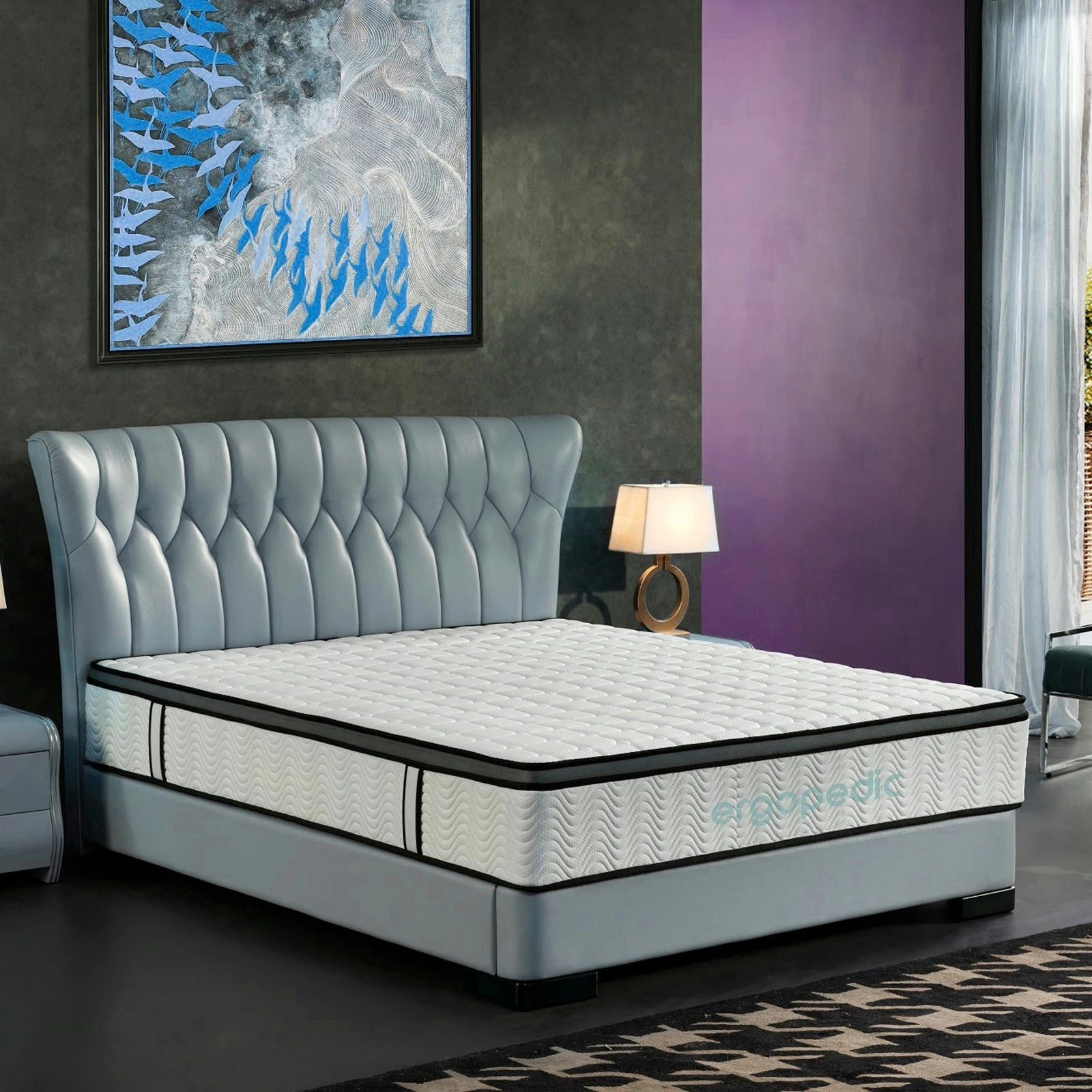 Ergopedic Mattress 5 Zone Latex Pocket Spring Mattress In A Box 30cm