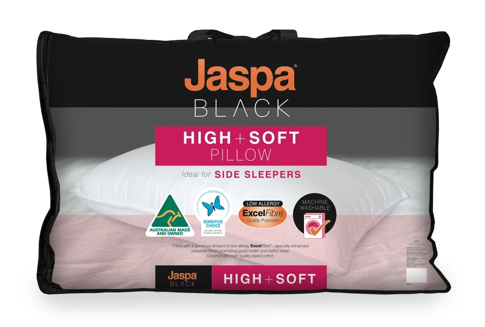 Jaspa Black High & Soft Pillow