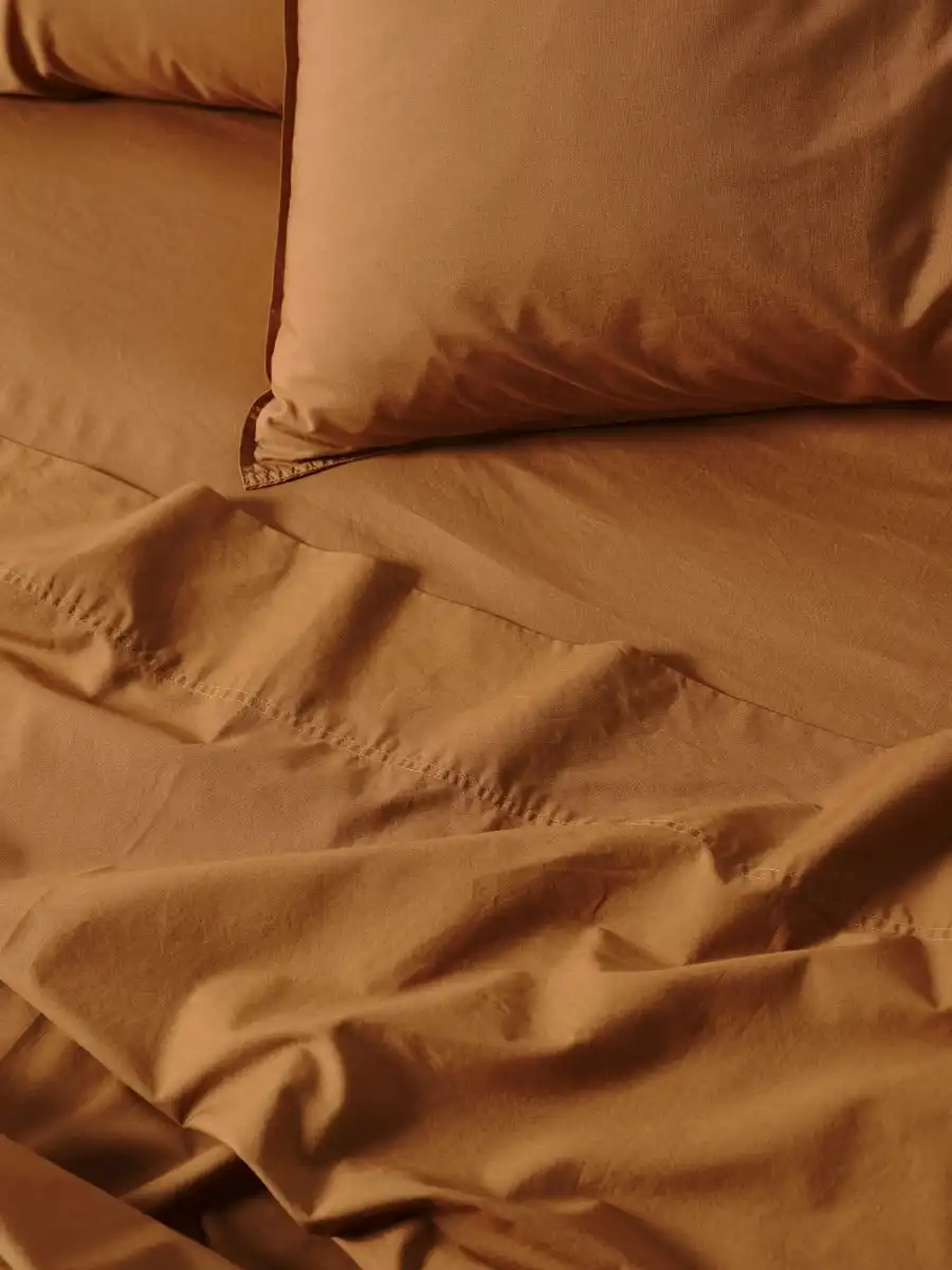 Linen House Terra Cinnamon Sheet Set