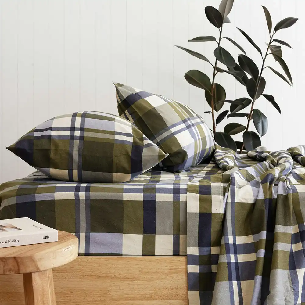 Bambury Devin Flannelette Sheet Set