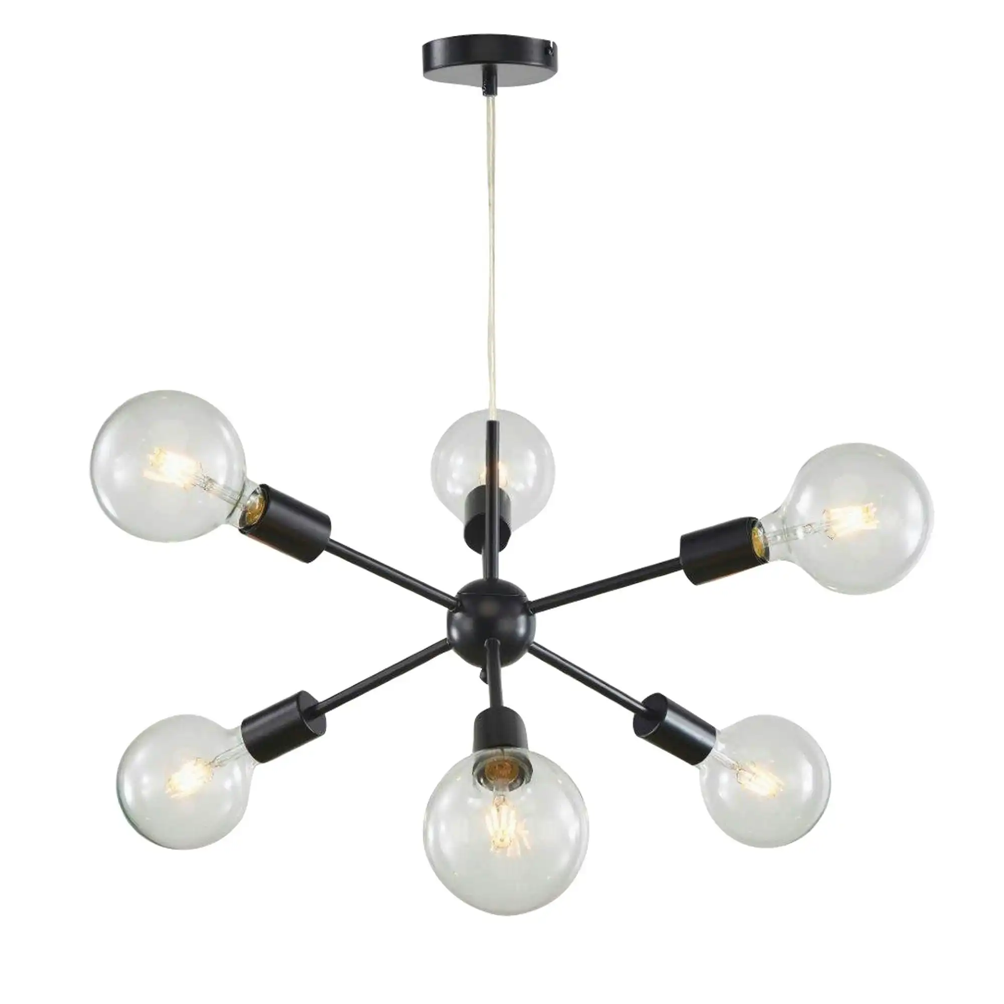 SPUTNIK.6 6-light Groovy Satellite Pendant