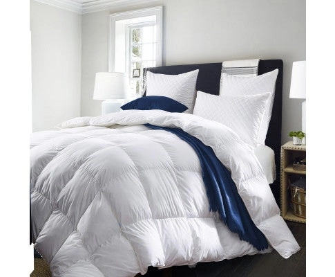 Royal Comfort 50% Goose Feather 50% Down 500GSM Quilt Duvet Deluxe Soft Touch