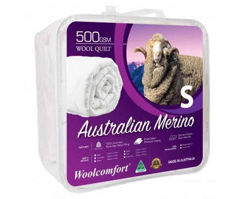 Woolcomfort Merino Wool Quilt 500GSM