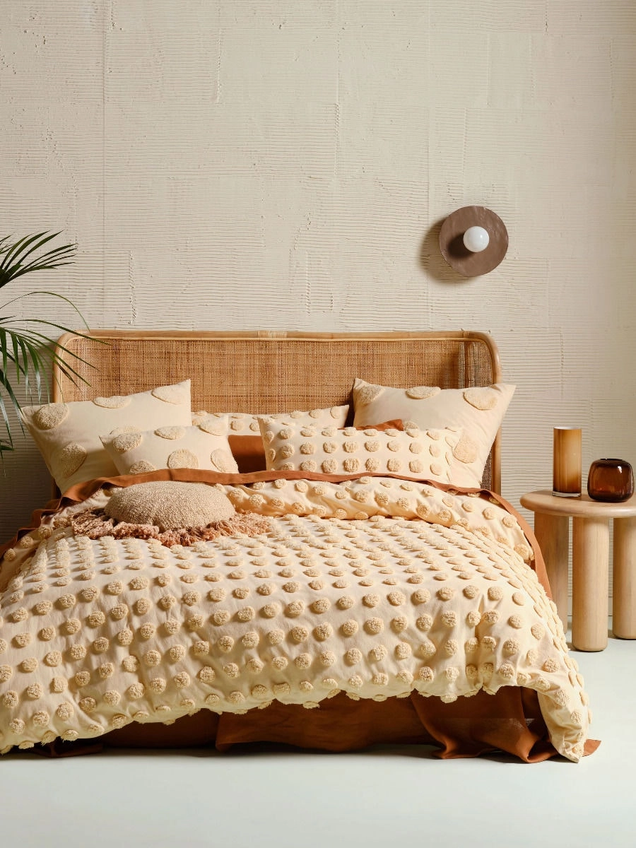 Linen House Haze Pale Peach Quilt Cover Set