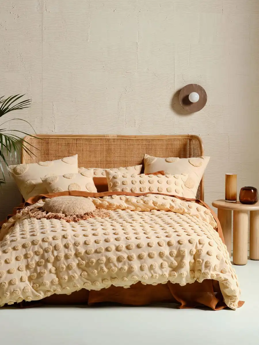 Linen House Haze Pale Peach Quilt Cover Set