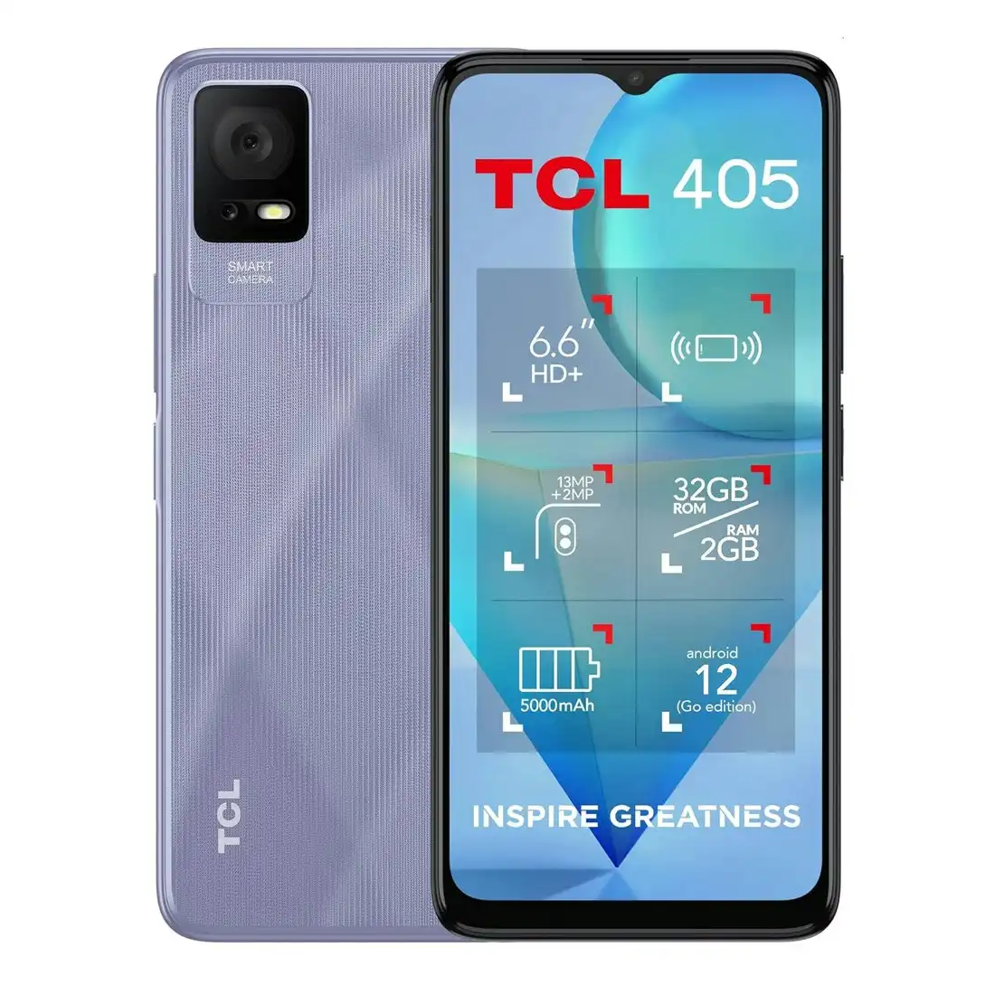 TCL 405 4G 32GB/2GB Lavender Purple [CPO] - As New