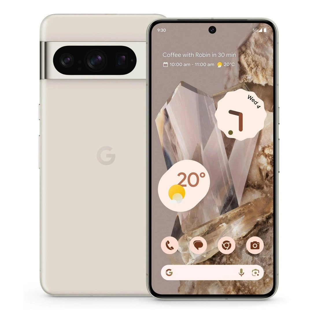 Google Pixel 8 Pro 5G (Dual Sim, 128GB/12GB, 6.7'') - Porcelain