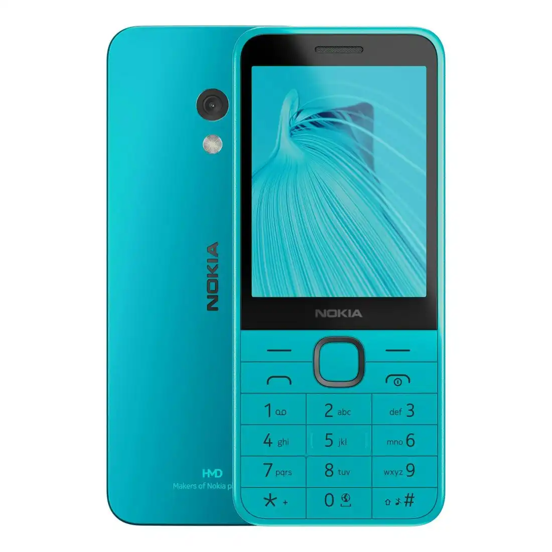 Nokia 235 4G (Dual Sim, Keypad, 2024) - Glacier Blue