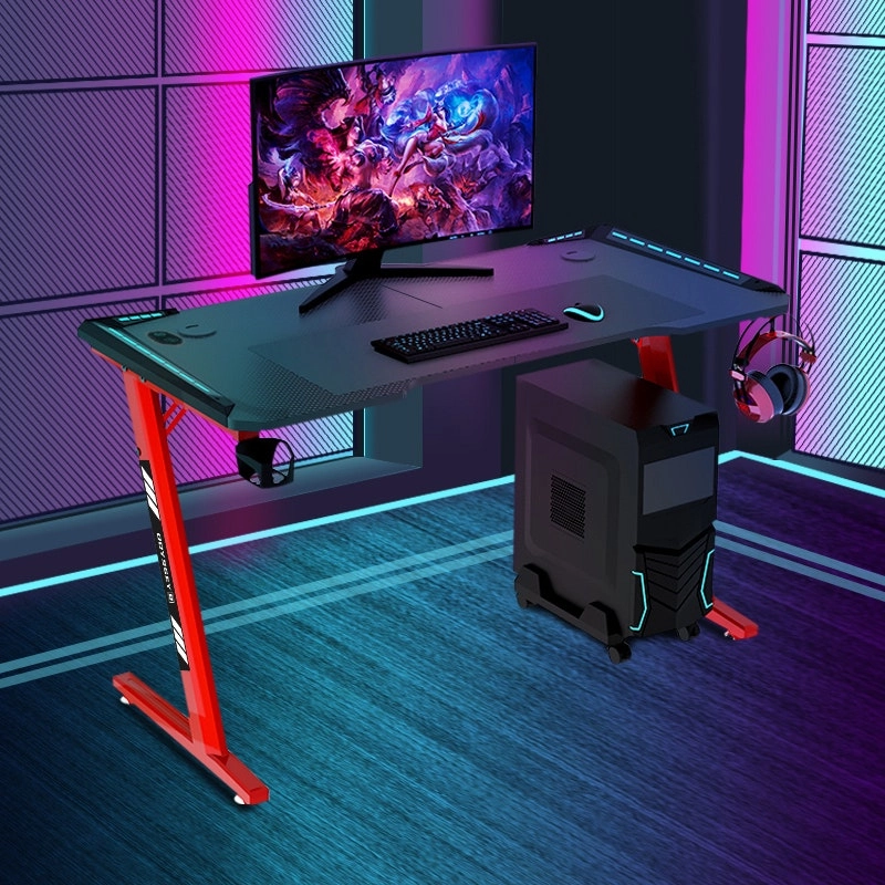 Odessey8 Gaming Desk with RGB lighting 1.4m - Dual Panel