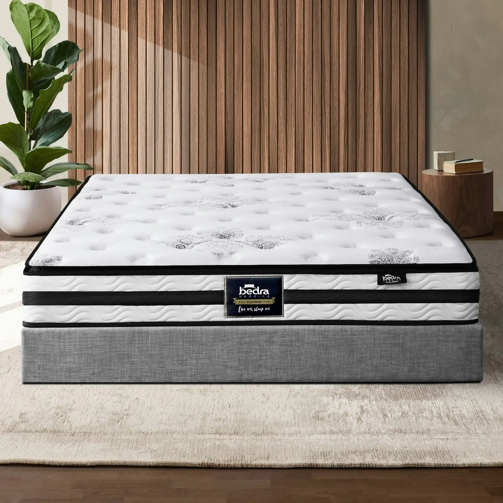 Bedra King Mattress Breathable Luxury Bed Bonnell Spring Foam Medium 22cm