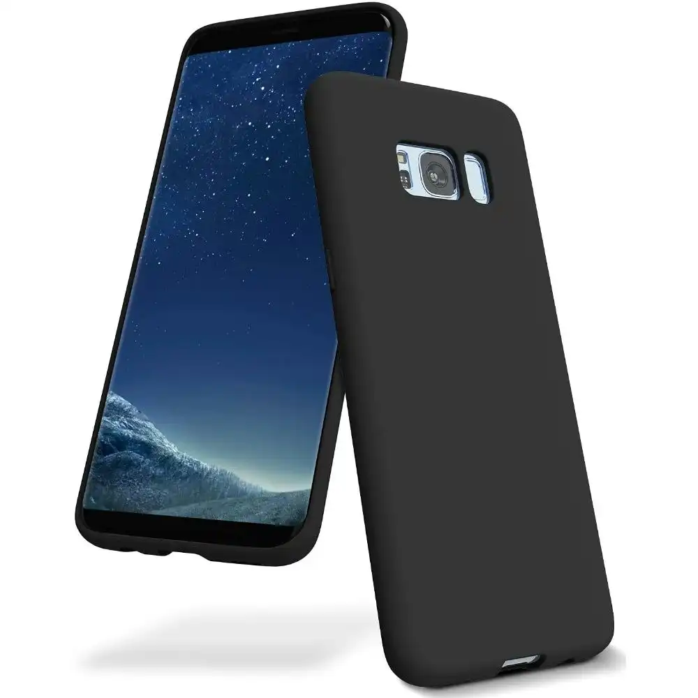 Nekeda Silicon Matte Case for Galaxy S8 + 6.2" - Black