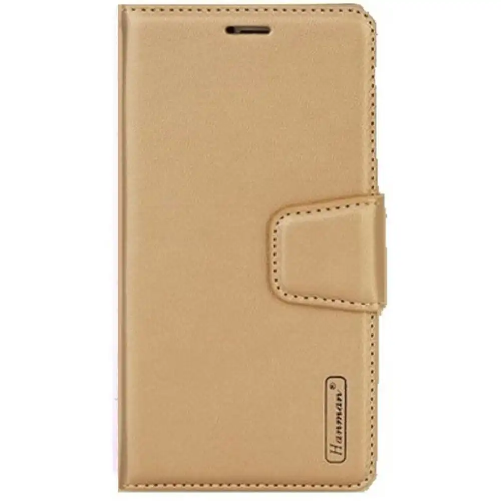 HANMAN Diary TPU Book Case for Galaxy S10+  6.4" - Gold