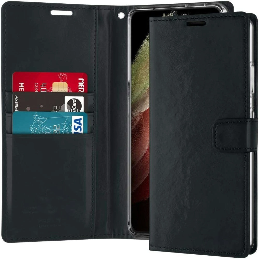 Bluemoon TPU Book Case for Galaxy S21+ 6.7"- Black