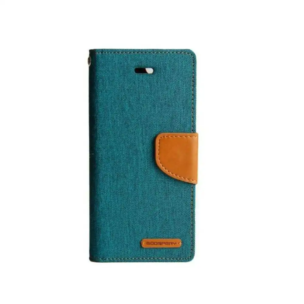 Canvas Book Case For Galaxy S8+ 6.2" - Green