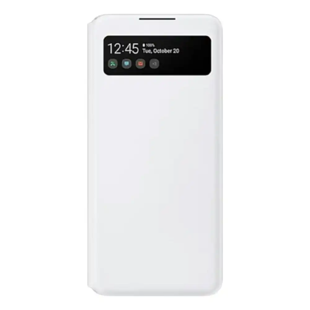 Samsung A42 5G Smart S View Wallet Cover - White