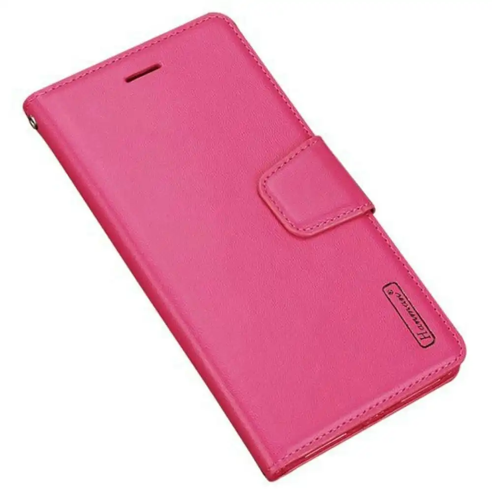 HANMAN Diary TPU Book Case for Galaxy S10e 5.8" - Hot Pink