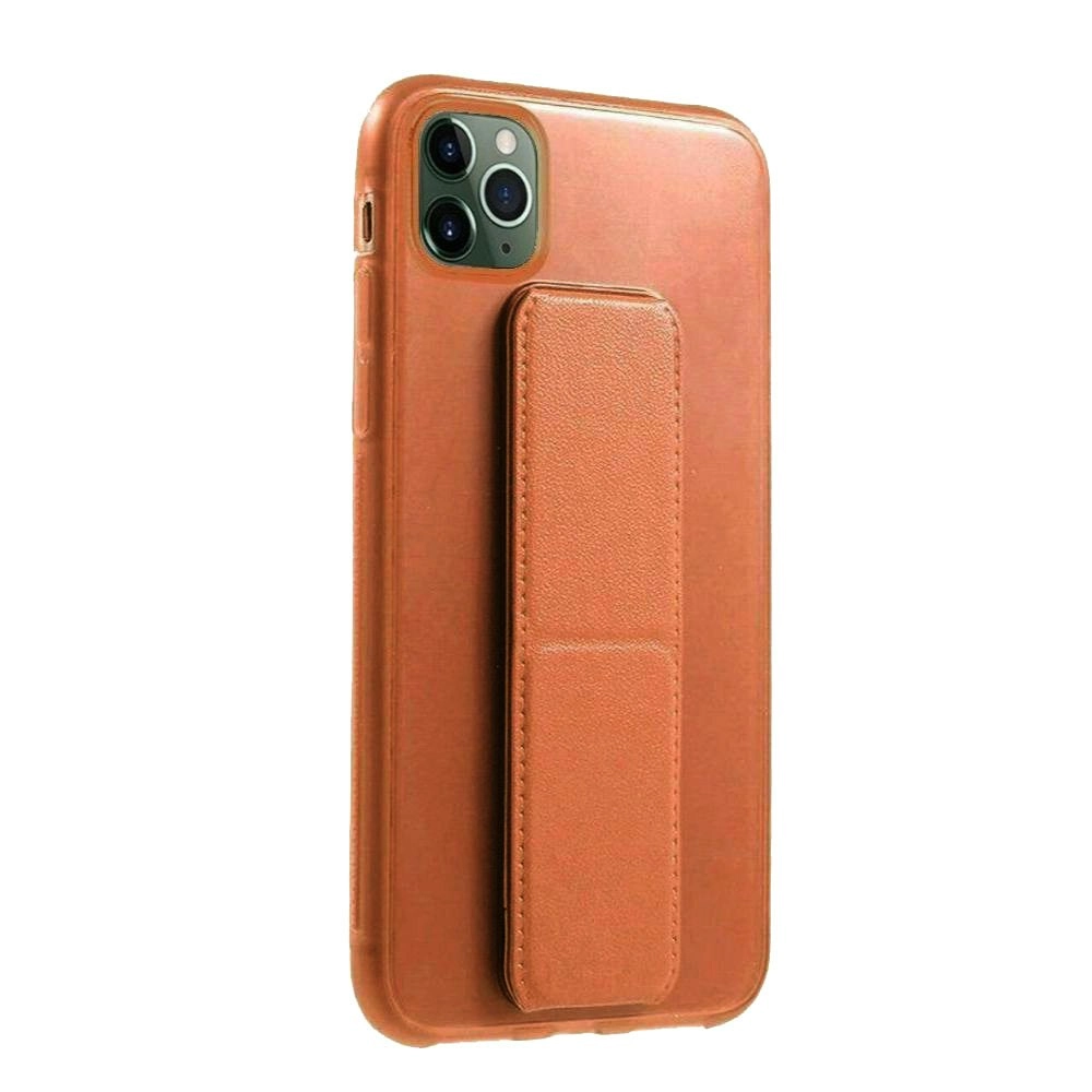 TPU Case with Stand for iPhone 11 Pro 5.8" - Brown